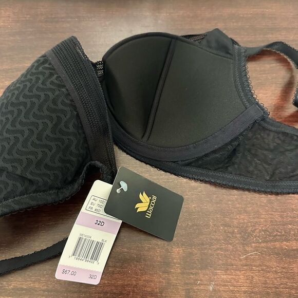 Wacoal  lightweight  underwire lined bra size 32D in black , NWT - Picture 7 of 9